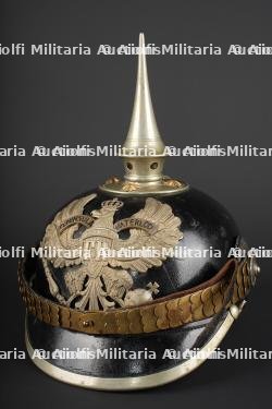 Casque du bataillon de Pionniers prussien n°10 - modèle 1871-99 d’officier. Officer’s helmet of Prussian Pioneer Battalion Nr. 10, model 1871–99