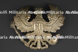 Plaque de casque à pointe d'officier prussien en maillechort. Nickel-silver Prussian officer pickelhaube plate
