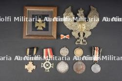 Plaques de casque à pointe. Pickelhaube helmet plates
