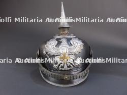 Rare casque ersatz d'officier de réserve Prussien. Rare Prussian reserve officer ersatz helmet