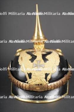 Casque prussien des régiments de dragons de réserve. Prussian helmet of the reserve dragoon regiments