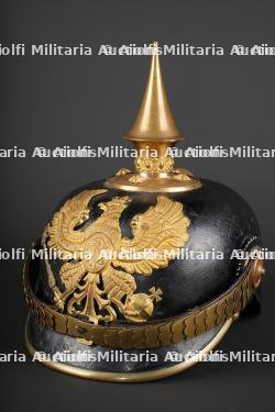 Casque d’un régiment d’infanterie prussien. Helmet of a Prussian infantry regiment