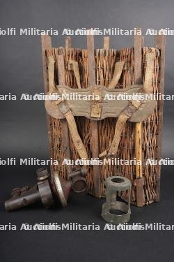 Lot artillerie allemande ww1 panier obus et visée. Lot of Imperial German WWI artillery items