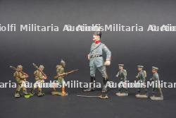 Ensemble de figurines de soldats allemands. Set of German soldier figurines.