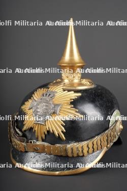 Casque du 101ème régiment de Grenadiers du royaume de Saxe. Helmet of the 101st Grenadier Regiment of the Kingdom of Saxony