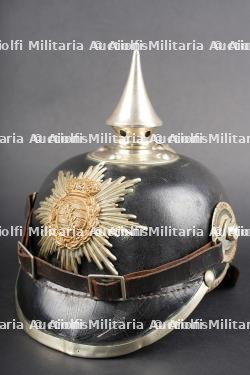Casque à pointe M1895 du 100e Grenadier Saxon. M1895 pickelhaube of the 100th Saxon Grenadier Regiment