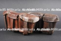 Lot de 2 cartouchières allemandes dont 101e régiment saxon. Lot of two German ammunition pouches, including one from the 101st Saxon Regiment