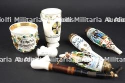 Ensemble de porcelaines de réservistes et civiles. Set of reservist and civilian porcelain pieces.
