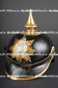 Casque à pointe M1895 troupe du JR103 Saxon. M1895 enlisted pickelhaube of Saxon Infantry Regiment JR 103