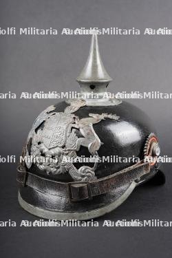 Casque à pointe M1915 du Wurttemberg. Württemberg M1915 Pickelhaube.