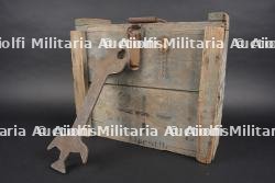 Caisse allemande pour projectiles de Minenwerfer léger. German crate for light Minenwerfer projectiles.