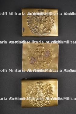 Autriche-Hongrie lot de 3 boucles de ceinturon. Austria-Hungary lot of three belt buckles.