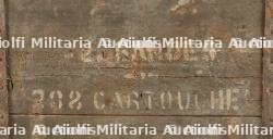 Boite Hotchkiss et bretelles. Hotchkiss ammunition box and straps — photo 3