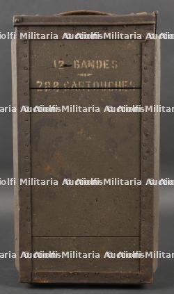 Boite Hotchkiss et bretelles. Hotchkiss ammunition box and straps — photo 7