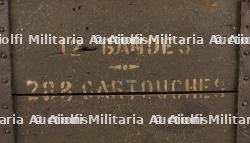 Boite Hotchkiss et bretelles. Hotchkiss ammunition box and straps — photo 8