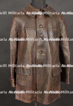 Veston de cuir motocycliste 1935. Motorcyclist Leather jacket. — miniature 1