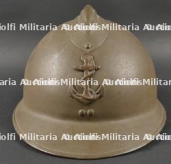 Casque Adrian 1926 troupes coloniales. Colonial troops helmet. — photo 3