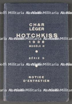 Manuel char léger Hotchkiss. Hotchkiss light tank manual. — photo 1