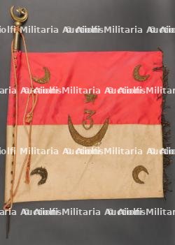 Fanion du 3 Spahis Algériens. Pennant of the 3rd Algerian Spahis.