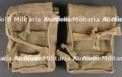 Ensemble Pochettes à pansements Commandos Parachutistes Type II 48 datée 1953. Commandos Parachutists Type II 48 dressing pouches set dated 1953 — miniature 3