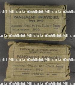 Ensemble Pochettes à pansements Commandos Parachutistes Type II 48 datée 1953. Commandos Parachutists Type II 48 dressing pouches set dated 1953 — photo 9