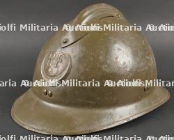 Casque Adrian 1926 troupes d'Afrique. African troop helmet.