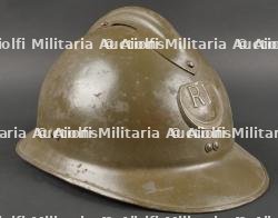 Casque Adrian 1926 troupes d'Afrique. African troop helmet. — photo 2