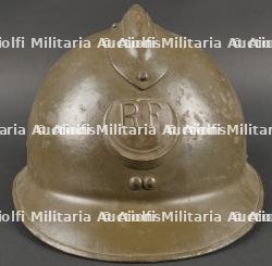 Casque Adrian 1926 troupes d'Afrique. African troop helmet. — miniature 3