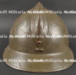 Casque Adrian 1926 troupes d'Afrique. African troop helmet. — photo 5