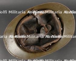 Casque Adrian 1926 troupes d'Afrique. African troop helmet. — photo 9