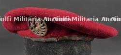 Béret rouge parachutistes en 3 parties. Red beret paratroopers three piece — photo 3