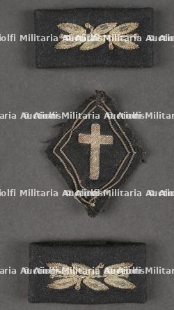 Ensemble d'attributs d'Aumonier. Chaplain insignia set