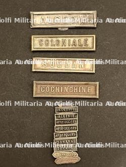 FRANCE AGRAFES COLONIALES 3 REPUBLIQUE. France Third Republic Colonial Clasps