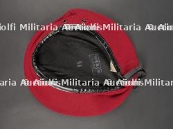 Béret rouge parachutistes en 3 parties. Red beret paratroopers three piece — photo 6
