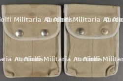 Paire de porte chargeurs USM2 Commando Marine. Pair of USM2 magazine pouches, Commando Marine issue