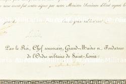 Lettres de Chevalier de l'Ordre de Saint-Louis du Colonel de Guignard, Comte de Saint Priest — photo 5