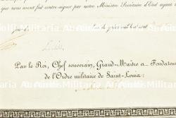 Lettres de Chevalier de l'Ordre de Saint-Louis du Colonel de Guignard, Comte de Saint Priest — miniature 8