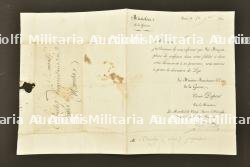 Brevet d'officier de l'ordre Royal de la Légion d'Honneur et Autorisation de port de l'Ordre du Lys — photo 3