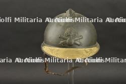 Casque Adrian 15 Artillerie avec plaque Soldat de la Grande Guerre