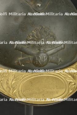 Casque Adrian 15 Artillerie avec plaque Soldat de la Grande Guerre — miniature 4