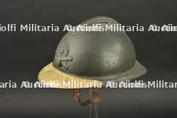 Casque Adrian 15 Artillerie avec plaque Soldat de la Grande Guerre — miniature 7