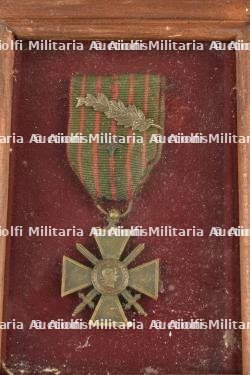 Ensemble de médaille, documents, diplomes et citation d'un soldat du 4e BCP et faire part de décès du Lieutenant Colonel Driant — miniature 6