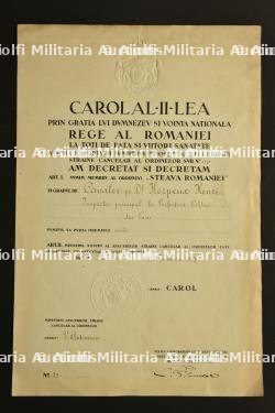 Lot de 2 diplomes de médailles grecque et roumaine de l'inspecteur principal de police Henri Herpeux — miniature 9