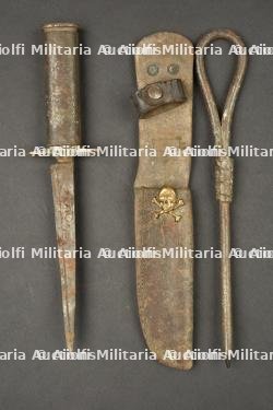 Poignards de tranchée artisanaux type clou et couteau