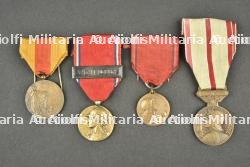 4 médailles françaises 14-18 Verdun, La Marne et Saint Mihiel — photo 1