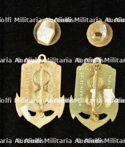 2 insignes Service Social Cinéma Forces Terrestre en Extreme Orient et 2 boutonnières — miniature 2