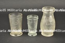 Lot de 3 verreries allemandes