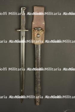 Baïonnette anglaise M 1907 avec porte fourreau cuir