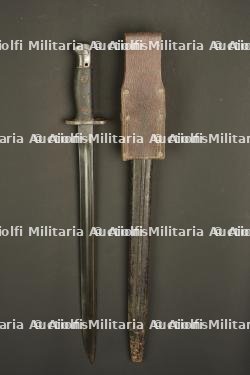 Baïonnette anglaise M 1907 avec porte fourreau cuir — photo 4