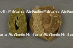Rouleaux de toile de jute.